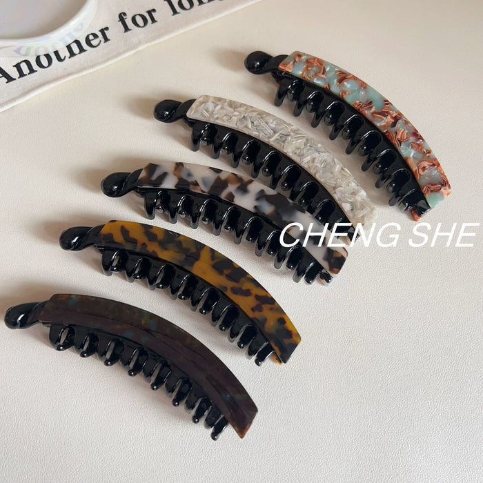 Wholesale Large Banana Clip for Multiple Hair Volumes Clip leopard Print  Twist Clip