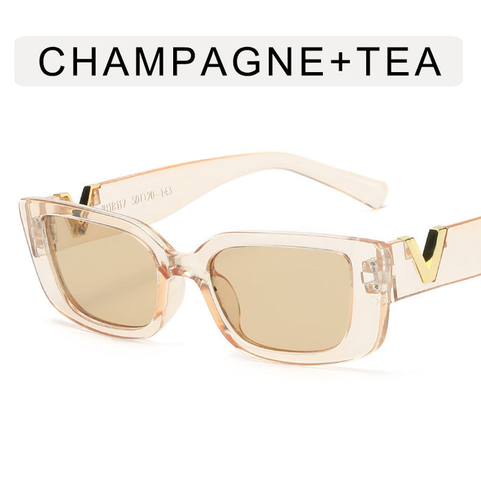 Wholesale Small frame sunglasses, same style fashionable and simple square trendy sunglasses