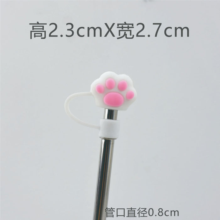 Wholesale 8mm Large Diameter Straw Cap Dropping PVC Straw Dust Cap Universal Straw Dust Stopper