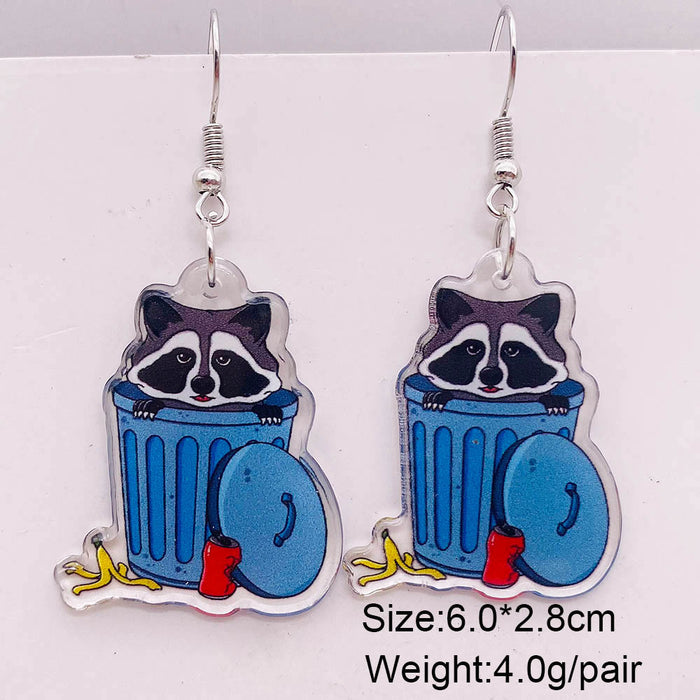 Wholesale  Earrings Cartoon Cat Horror Pumpkin Ghost Acrylic Earrings  Gift
