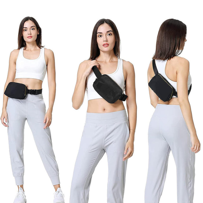 Wholesale Outdoor Sports Crossbody Bag Mobile Phone Bag Nylon Running Fitness Bag Spot Lulu Same Style Waist Bag