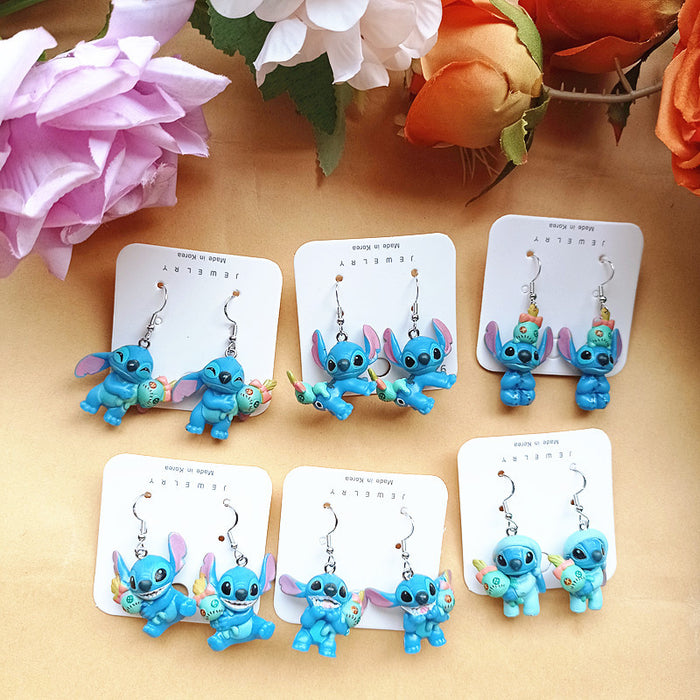 Wholesale Cute Cartoon Resin Earrings JDC-ES-Xiaox010