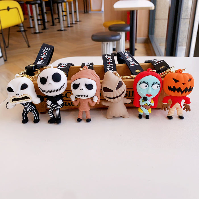 Wholesale Nightmare Keychain Pumpkin Skeleton Doll Pendant Gift