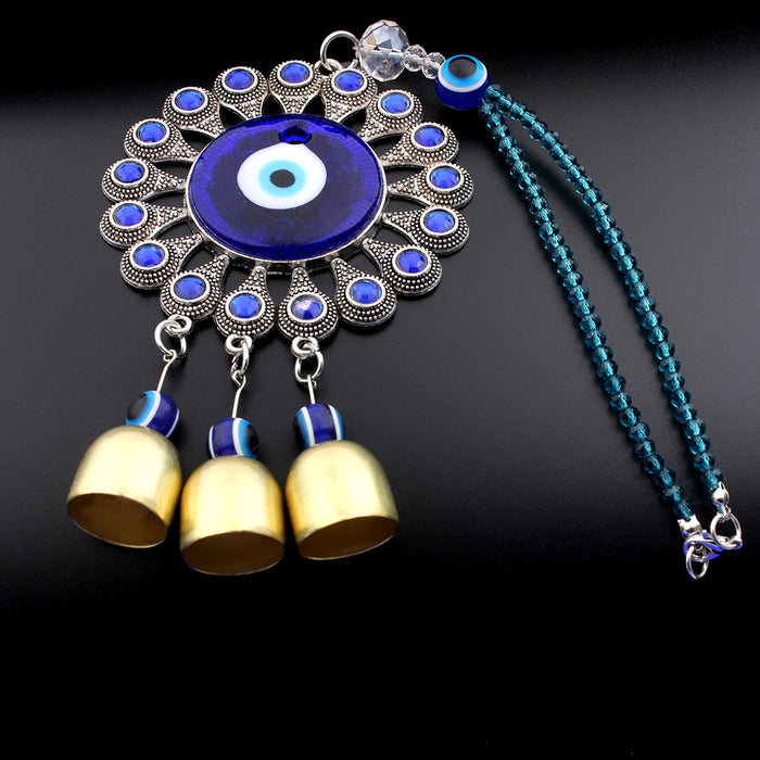 Wholesale Jewelry Blue Eye Pendant Tree of Life Devil's Eye Wind Chime Bell Pendant