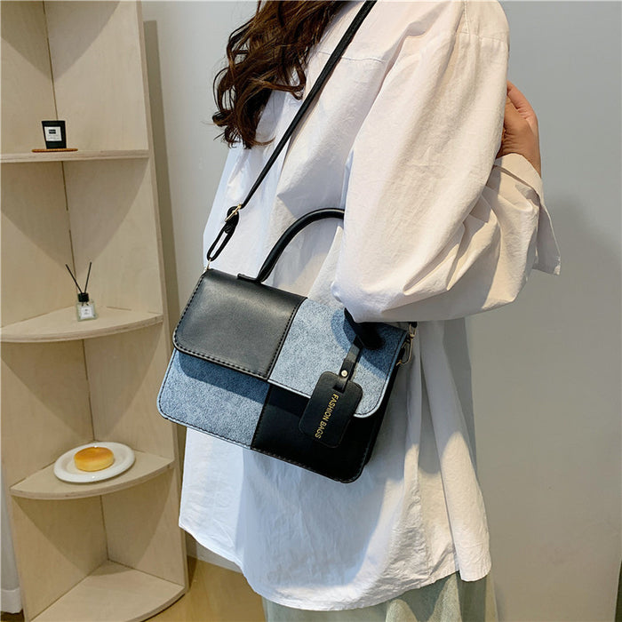 Wholesale Stitching Contrast Color Simple Crossbody Small Square Bag JDC-SD-SYuan021