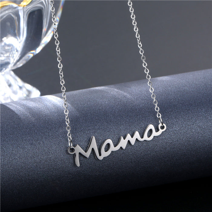Wholesale stainless steel letter necklace JDC-NE-MingM004