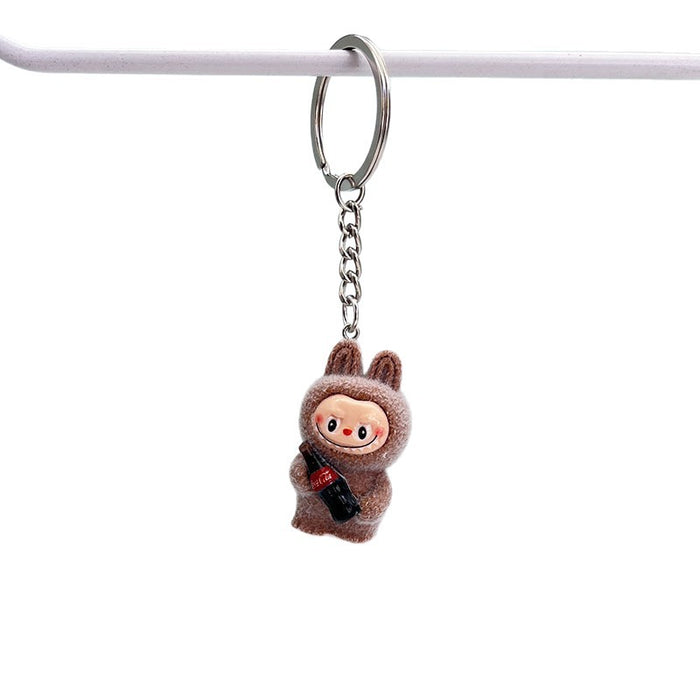 Wholesale Plush Coke Bottle Keychain Pendant Accessories Car Desktop Small Ornament