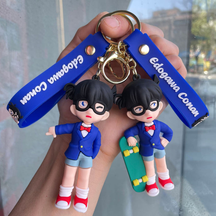 Wholesale Keychain cartoon figurine creative couple backpack pendant hanging decoration car keychain