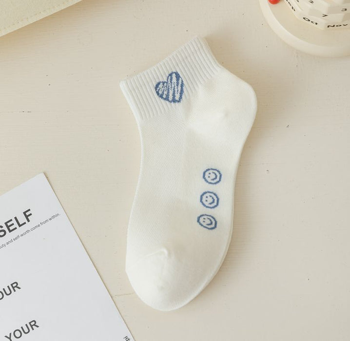 Wholesale Sock mouth letter short socks cotton boat socks thin cotton socks