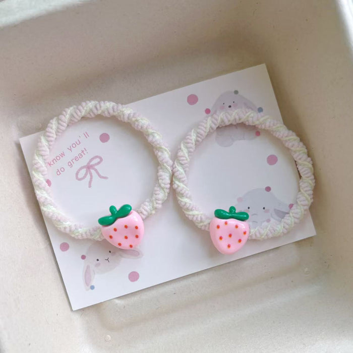 Wholesale Cute Strawberry Hair Rope All-match Headwear Rubber Band Hair Accessories
