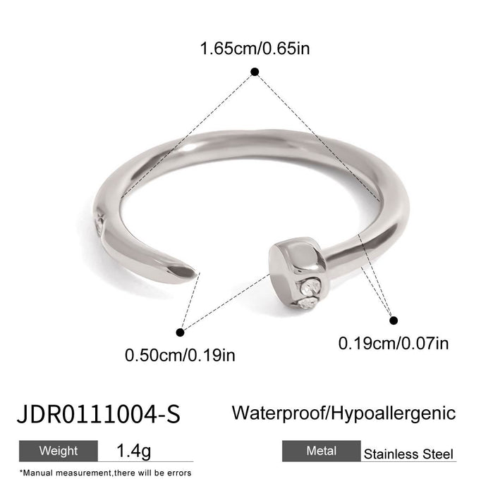 Wholesale Titanium steel ring with a light luxury and high-end feel. Stainless steel jewelry for the bracelet