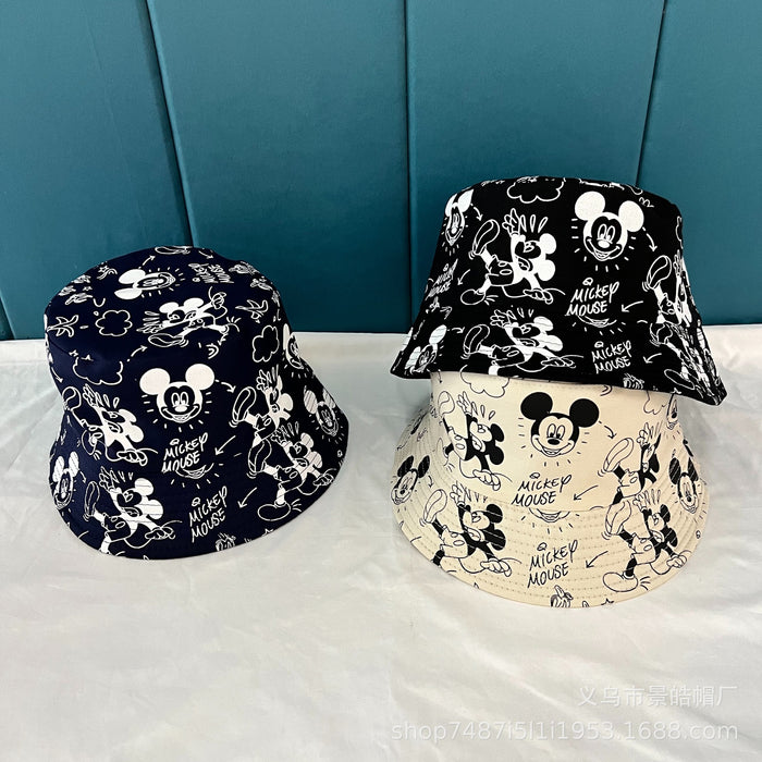 Wholesale New Cotton Fisherman's Hat Versatile Sunscreen Hat Cartoon Double sided Sunscreen Hat