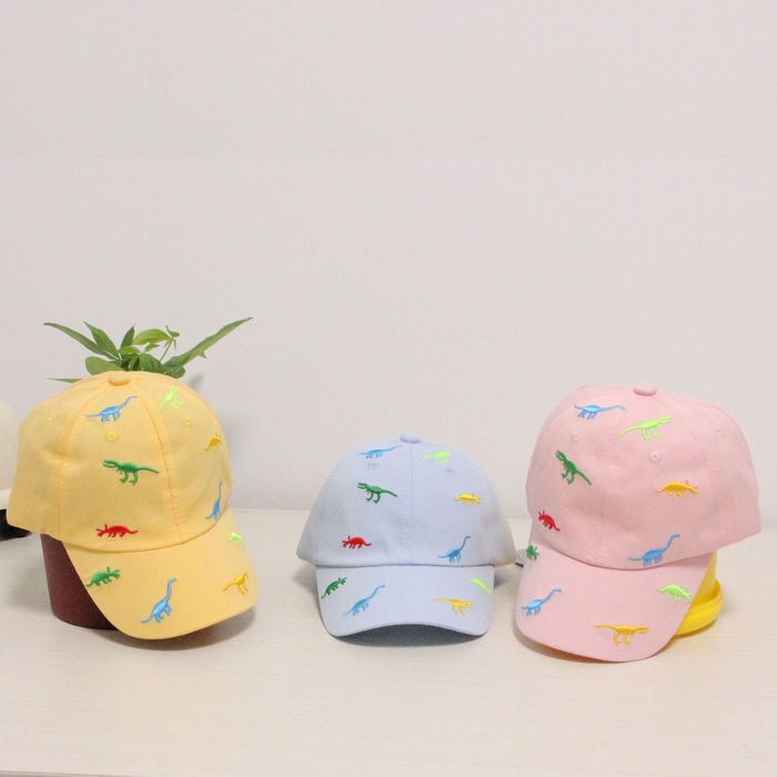 Wholesale Dinosaur Embroidered Boys and Girls Children's Cotton Baseball Cap