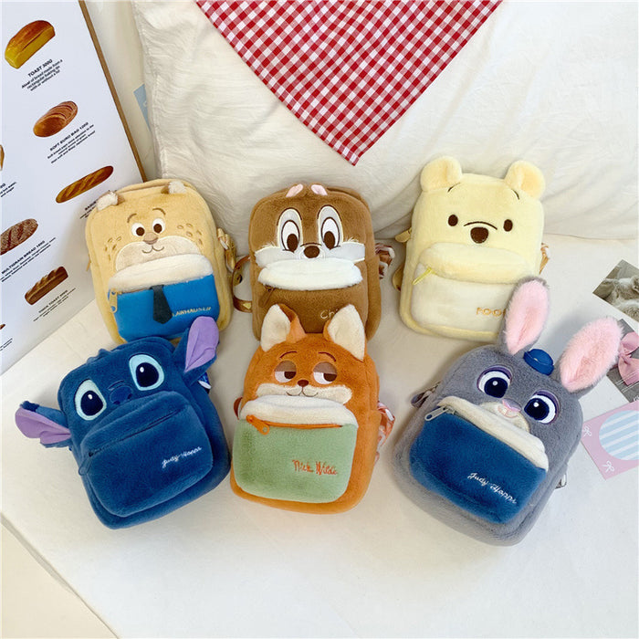 Wholesale Backpack Plush Bag Cartoon Doll Children' s Crossbody Bag