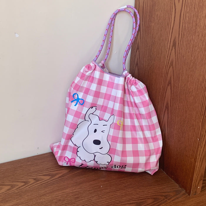 Wholesale Shoulder bag, casual versatile, large capacity tote bag, cartoon travel canvas bag