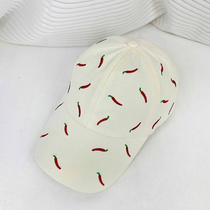 Wholesale Embroidered cute baseball cap soft top big head circumference new versatile duck tongue hat