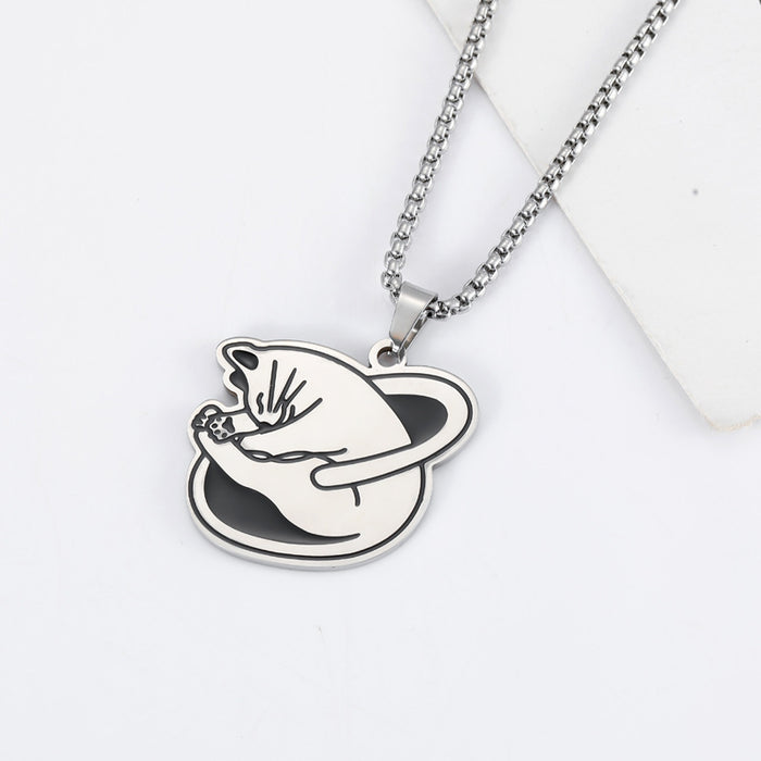 Wholesale cartoon cute stainless steel flying Necklace