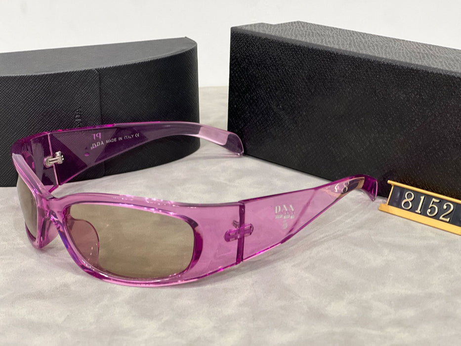 Wholesale  curved glasses women's anti-ultraviolet sunglasses sunglasses men's round face trend