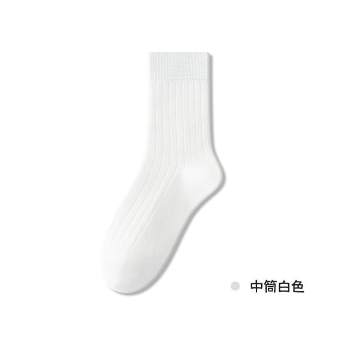 Wholesale Pile socks made of pure cotton, mid tube socks, boneless socks