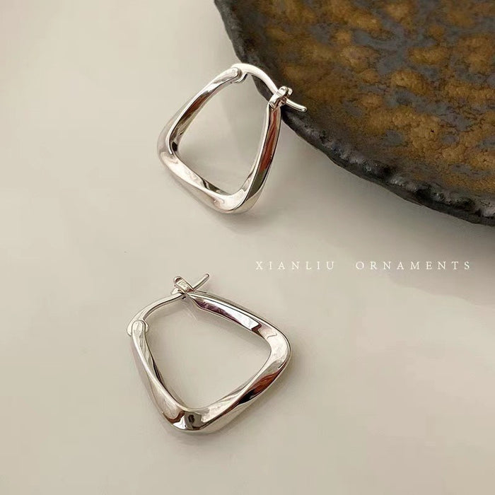 Wholesale Square Cat's Eye Alloy Earrings JDC-ES-Chengx004