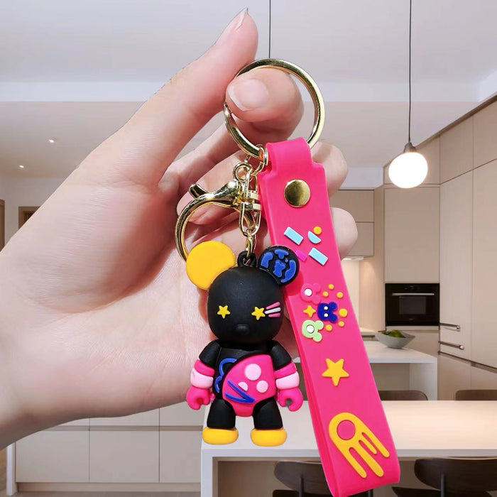 Wholesale Creative keychain cartoon figurine car keychain bag decoration