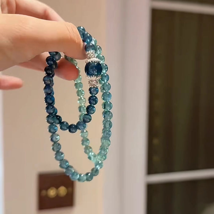 Wholesale Stacked Hand String Round Bead Zirconia Elastic Rope Versatile High Beauty Clavicle Chain