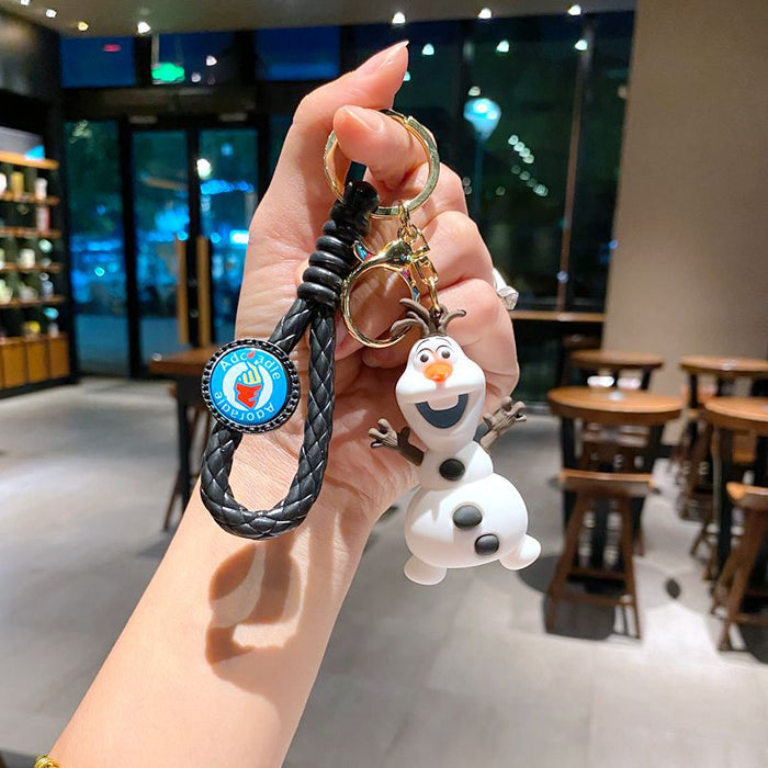 Wholesale Cartoon Princess Silicone Keychain Decorative Bag Charm MOQ≥2