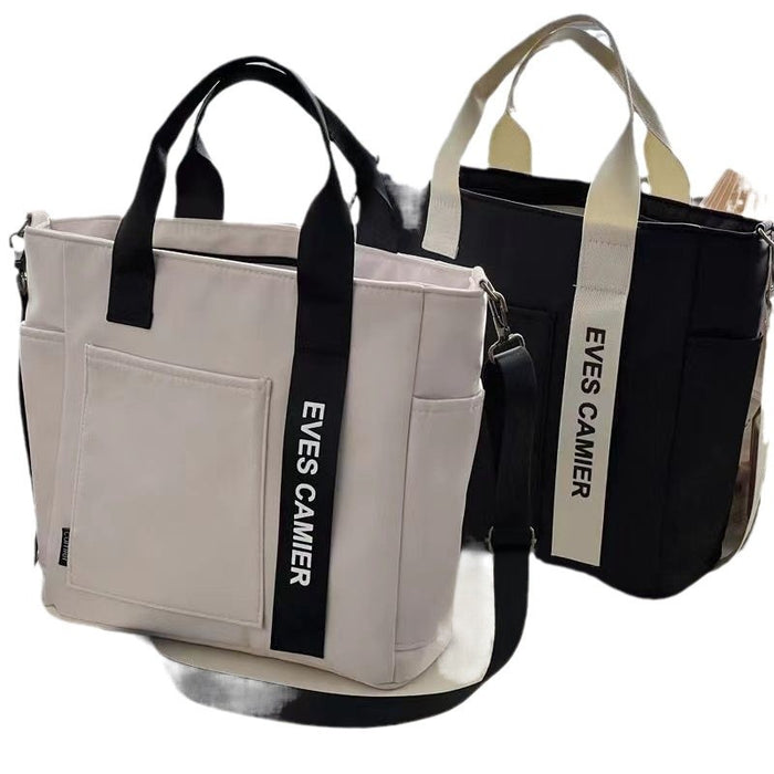Wholesale Waterproof Shaped Tote Canvas Hand Crossbody Bag Simple All-match Shoulder Portable Lunch Box Bag