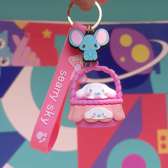 Wholesale Cartoon Silicone Doll Keychain JDC-KC-KuangK026