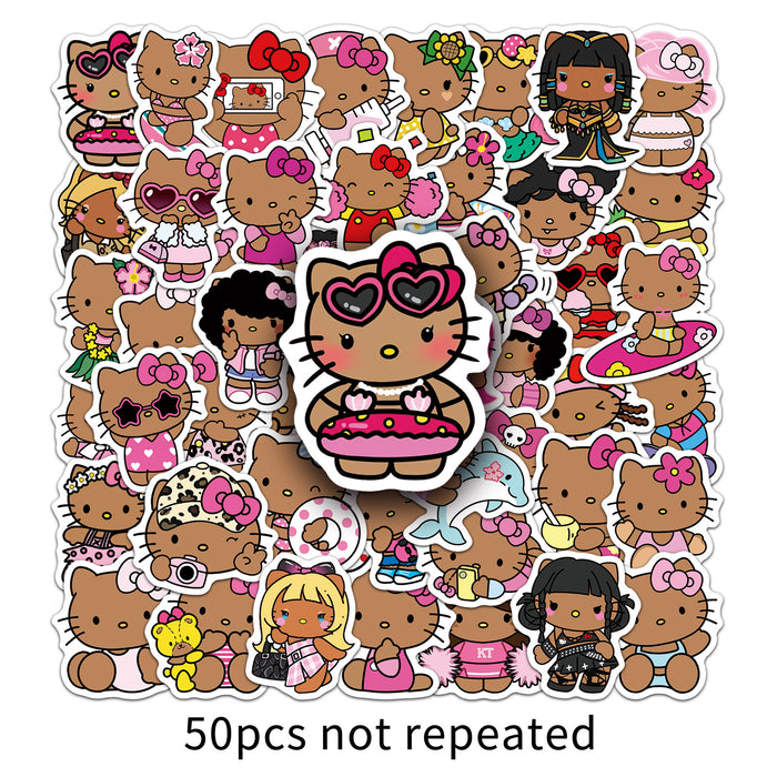 Wholesale 50  Cat Stickers Creative Handbook Material Stickers
