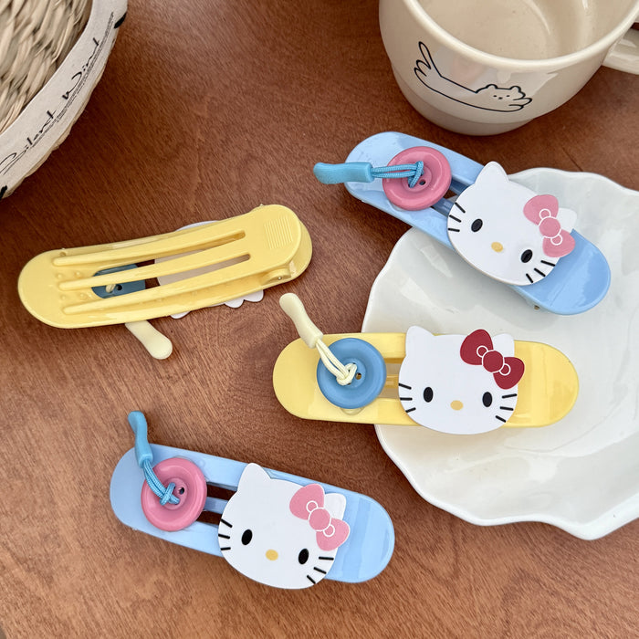 Wholesale Cat Button Cute Hair Clips