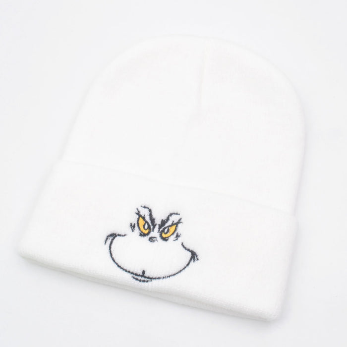 Wholesale Autumn and Winter Acrylic Cartoon Embroidery Knitted Beanie JDC-FH-PeiN015