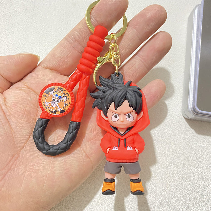 Wholesale Dress-up Woven Cartoon Key Chain Doll Key Chain Accompanying Gift Pendant Small Jewelry