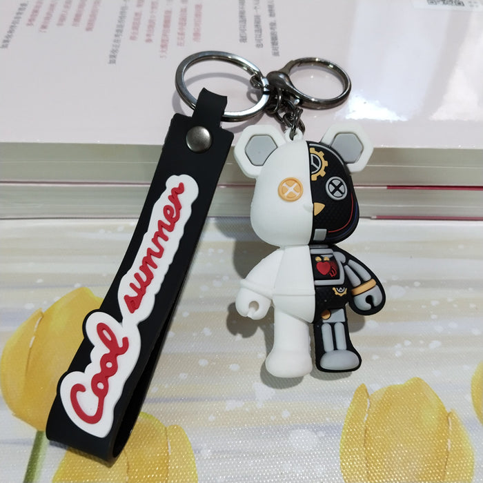Wholesale Cartoon Mechanical Bear Keychain Pendant Cute Doll Bag Hanger Car Hanger