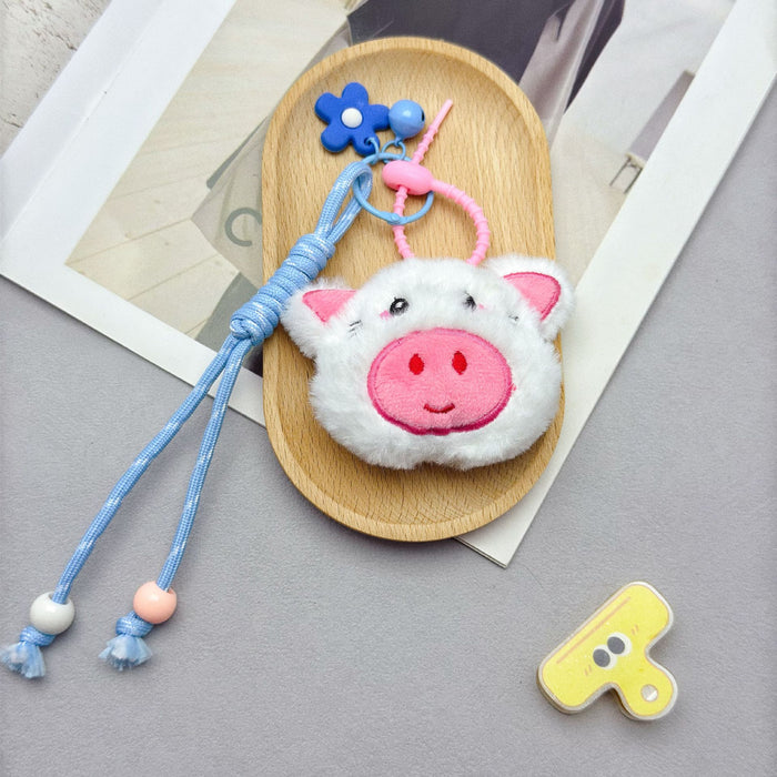 Wholesale Colorful Doll Small Pendant Creative Cartoon Plush Doll Key Pendant Handmade Rope DIY Accessories