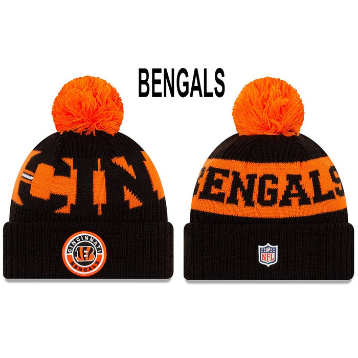 Wholesale Wool Knitted Hat Rugby Game Hat Sports Big Letter Warm Hat
