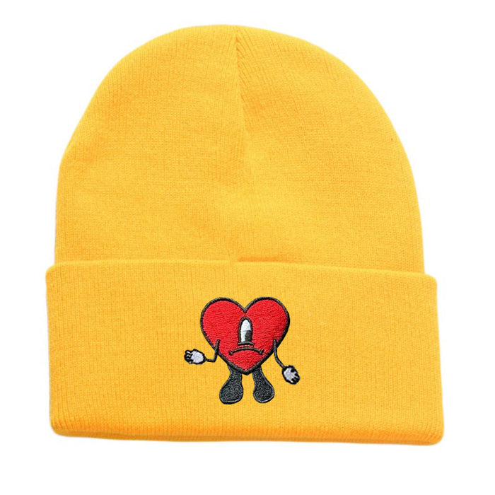 Wholesale Cartoon Embroidery Acrylic Wool Knitted Hat JDC-FH-Shengn006