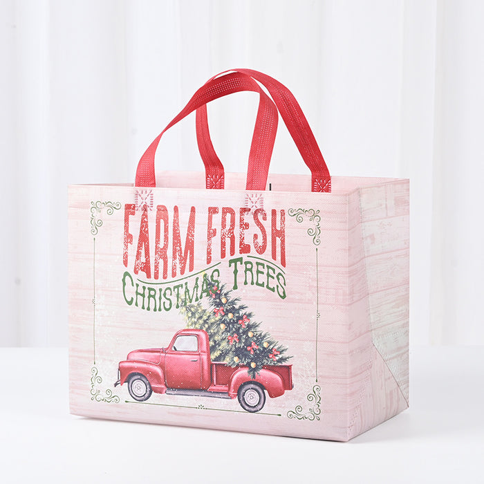 Wholesale Christmas Series Gift Bags Christmas Tree Elk Handbags Large Shoe Box Packaging Shopping Bags JDC-GB-XJ008