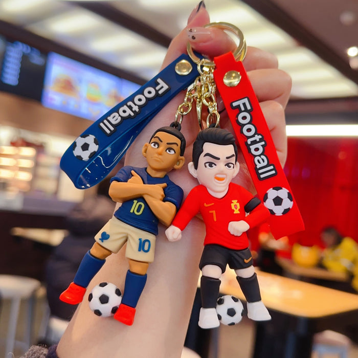 Wholesale Cartoon Football World Cup Star Keychain