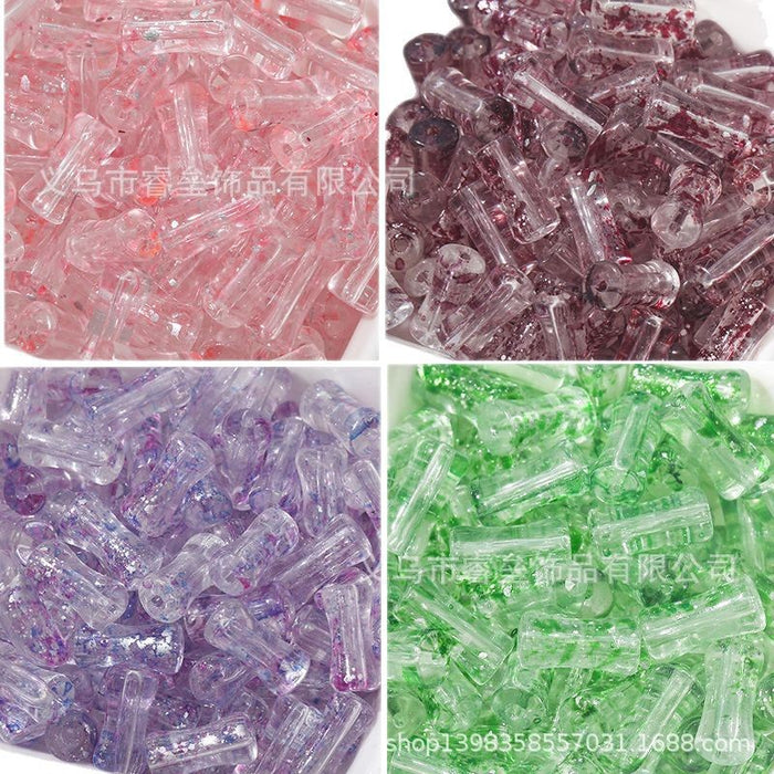 Wholesale 50pcs Bamboo Joint Glass Loose Beads 6mm