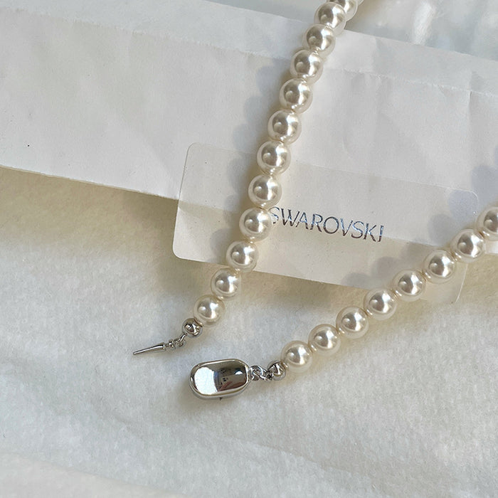 Wholesale Pearl necklace made of pure silver