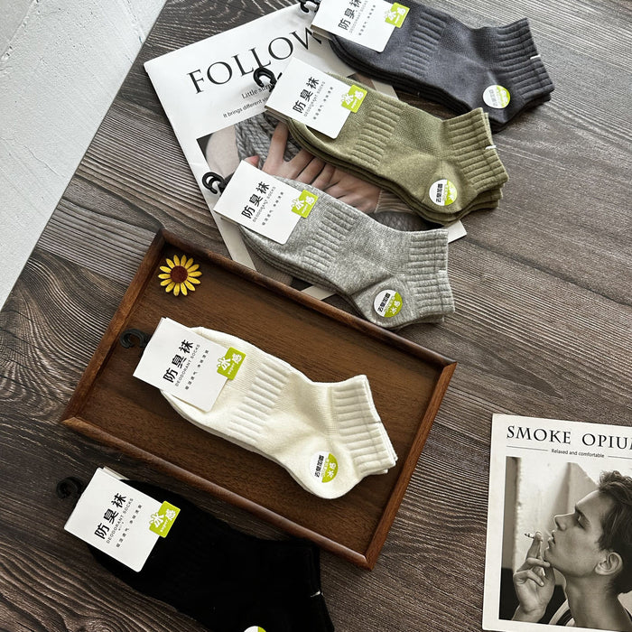 Wholesale Cotton socks, summer thin socks, sweat absorbing sports short tube socks