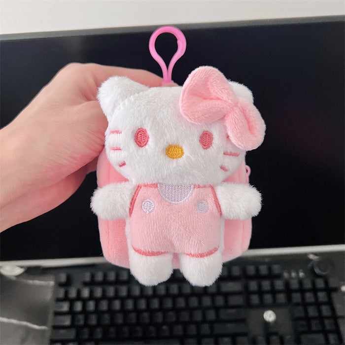 Wholesale Portable mini plush wallet with bowknot design