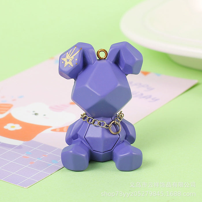 Wholesale Creative cartoon cut surface  keychain trendy fashion car bag pendant ornaments accessories