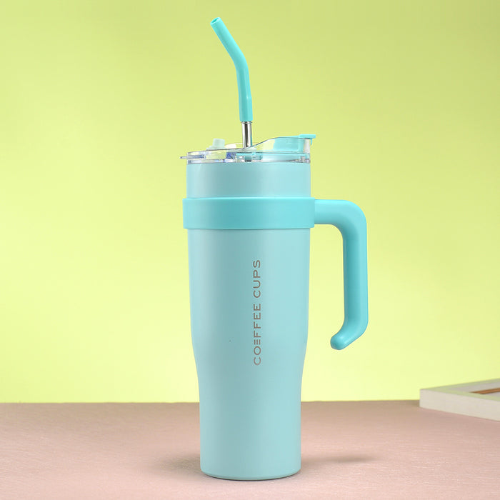 Wholesale Large capacity 304 stainless steel car ice bullies cup with straw 40oz