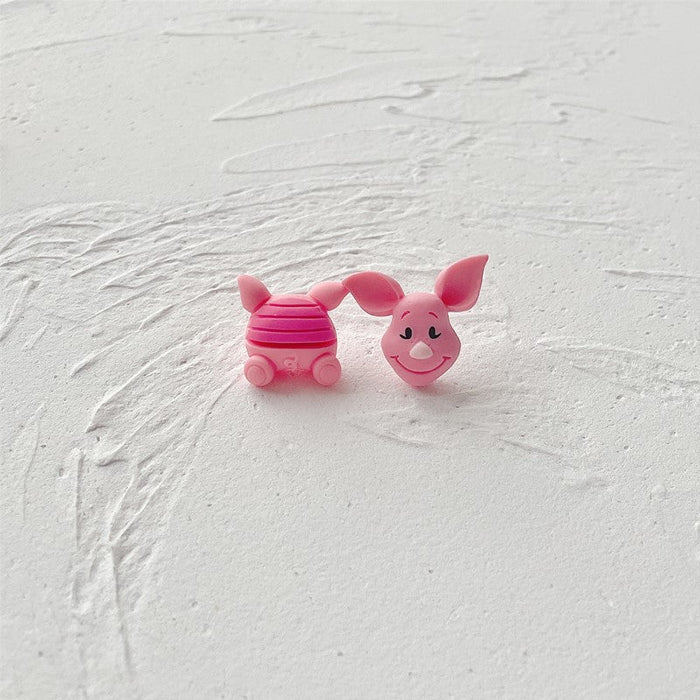 Wholesale Resin Earrings Cute Pink Cartoon (S) JDC-ES-Wenhua006