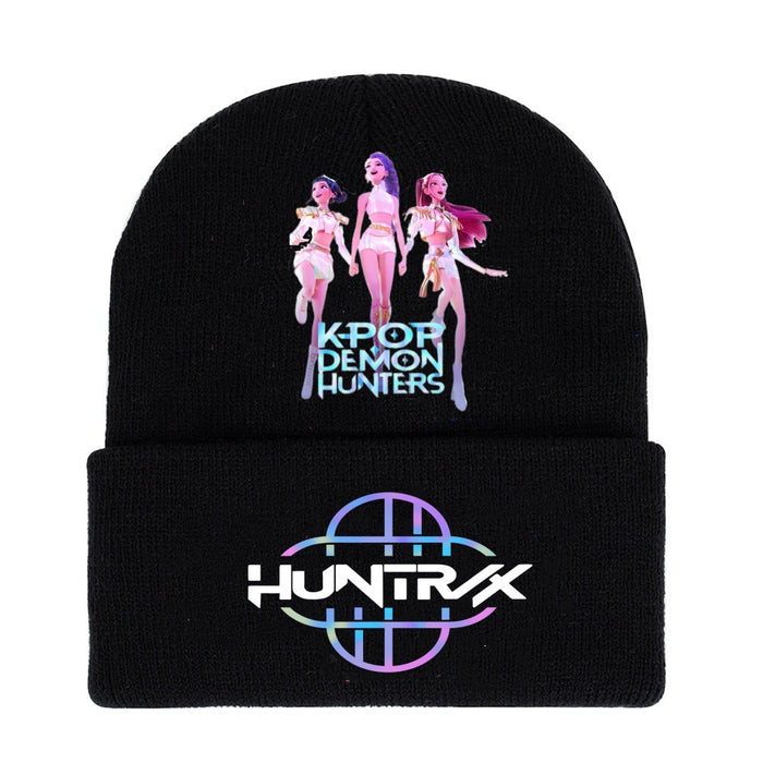 Wholesale Kpop Cartoon Knit Hat Solid Color Wool Hat