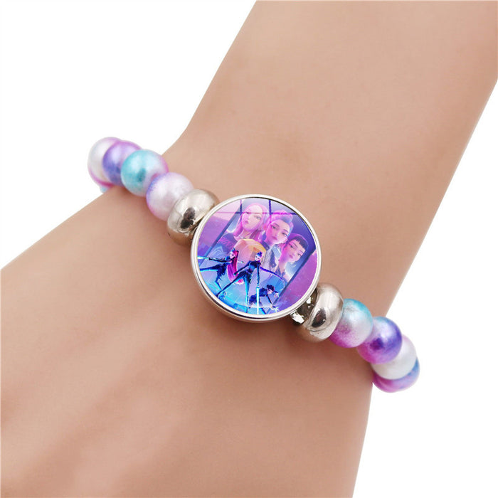 Wholesale K-POP Bracelet Girl Gift Accessory Colorful Beaded Bracelet