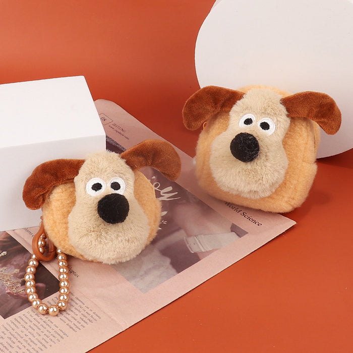 Wholesale Stylish Plush Animal Coin Purse With Bead Chain Cute Storage Bag For Earphones Street Style Fashion Accessory