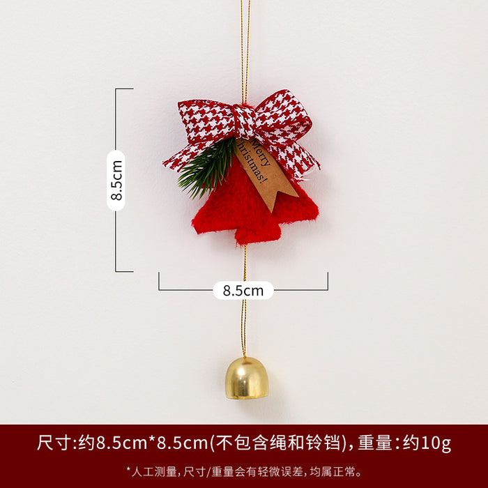 Wholesale Christmas Tree Bell Pendant Hanging Bell Door Bell Hanging Decoration Christmas Car Hanging Wind Bell Gift Christmas Decoration
